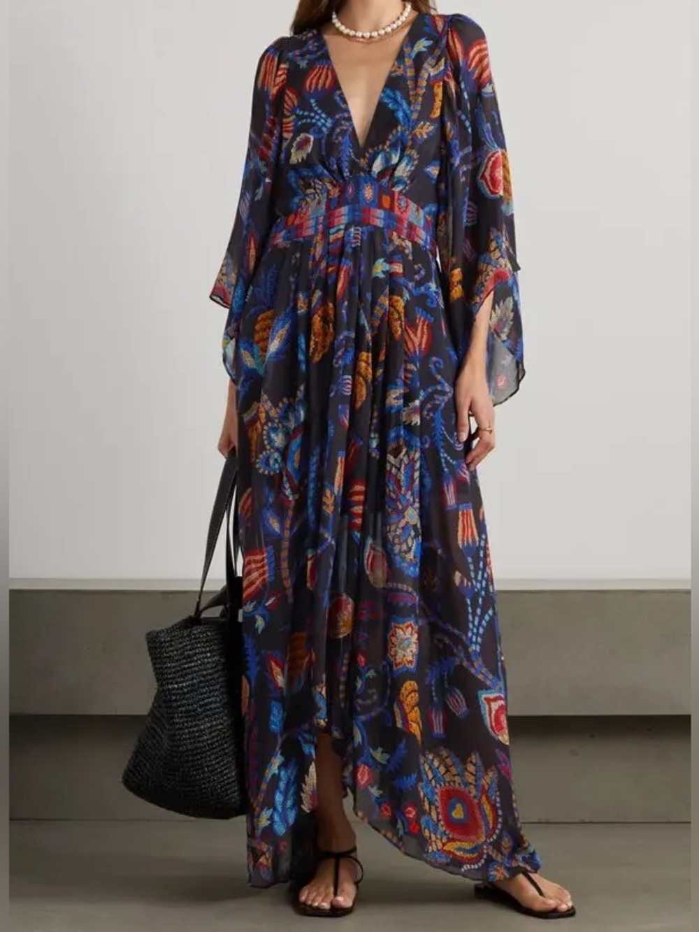 FARM Rio Kaftan Sunset Tapestry Printed Maxi Dress